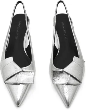 AOSPHIRAYLIAN Kitten Heels for Women Sandals Black Heels Women's Pumps Low Heel Dress Shoes for Women Wedding Slingback Heels Pointed Toe Heels