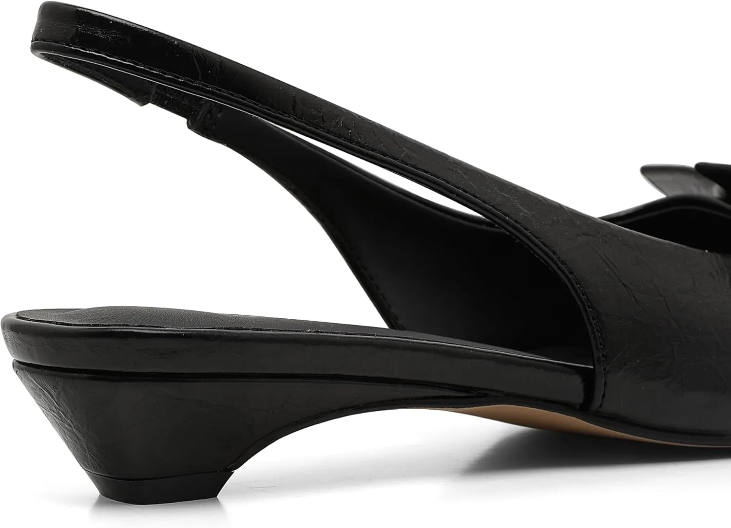 AOSPHIRAYLIAN Kitten Heels for Women Sandals Black Heels Women's Pumps Low Heel Dress Shoes for Women Wedding Slingback Heels Pointed Toe Heels