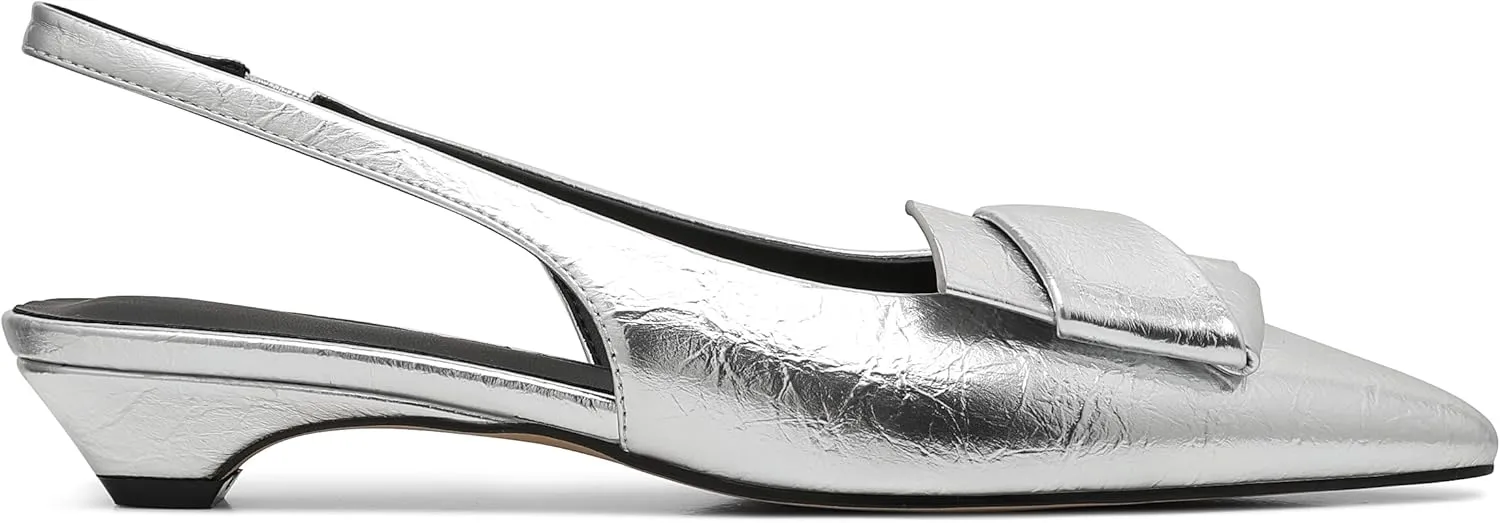 AOSPHIRAYLIAN Kitten Heels for Women Sandals Black Heels Women's Pumps Low Heel Dress Shoes for Women Wedding Slingback Heels Pointed Toe Heels