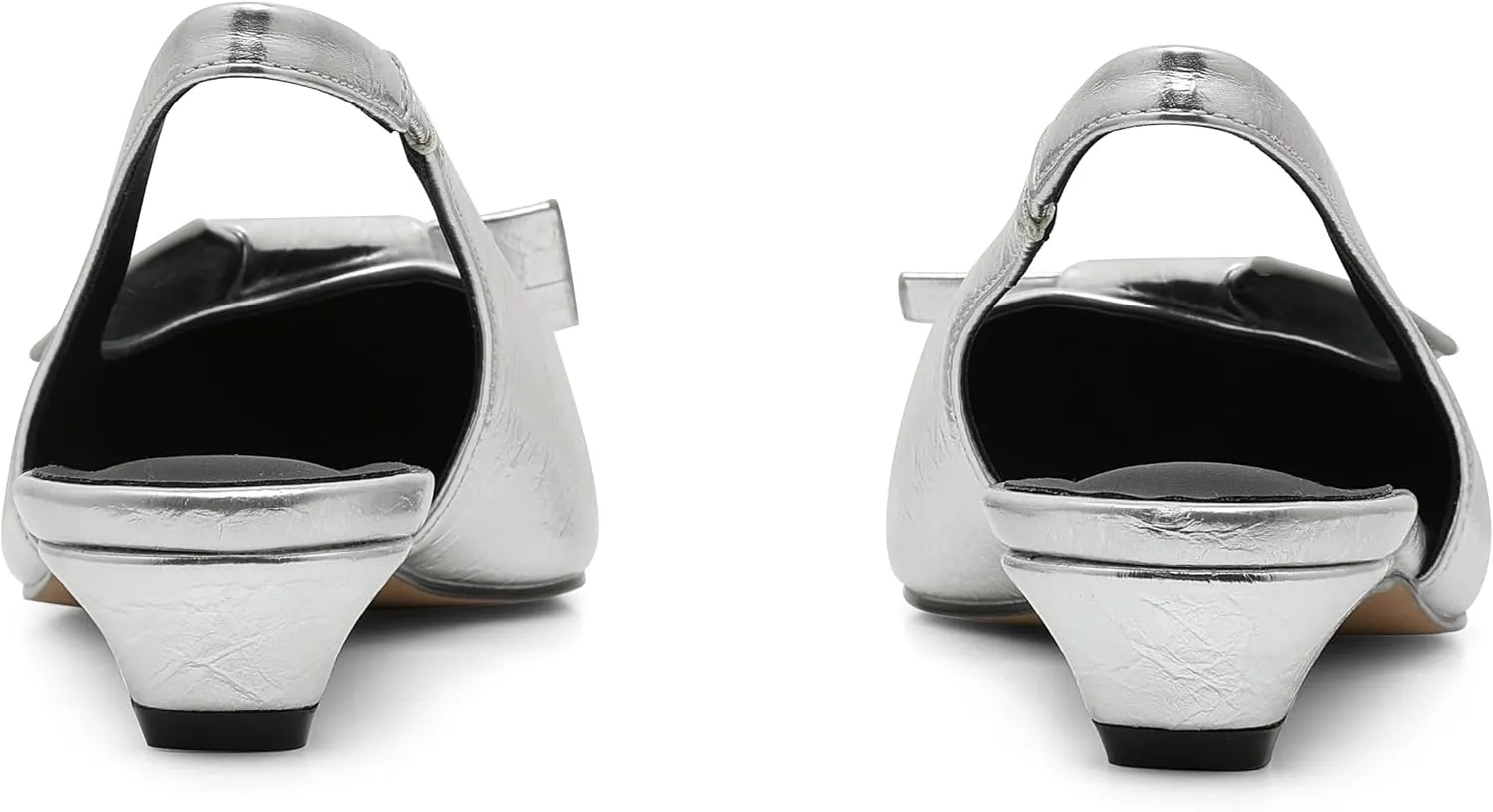 AOSPHIRAYLIAN Kitten Heels for Women Sandals Black Heels Women's Pumps Low Heel Dress Shoes for Women Wedding Slingback Heels Pointed Toe Heels