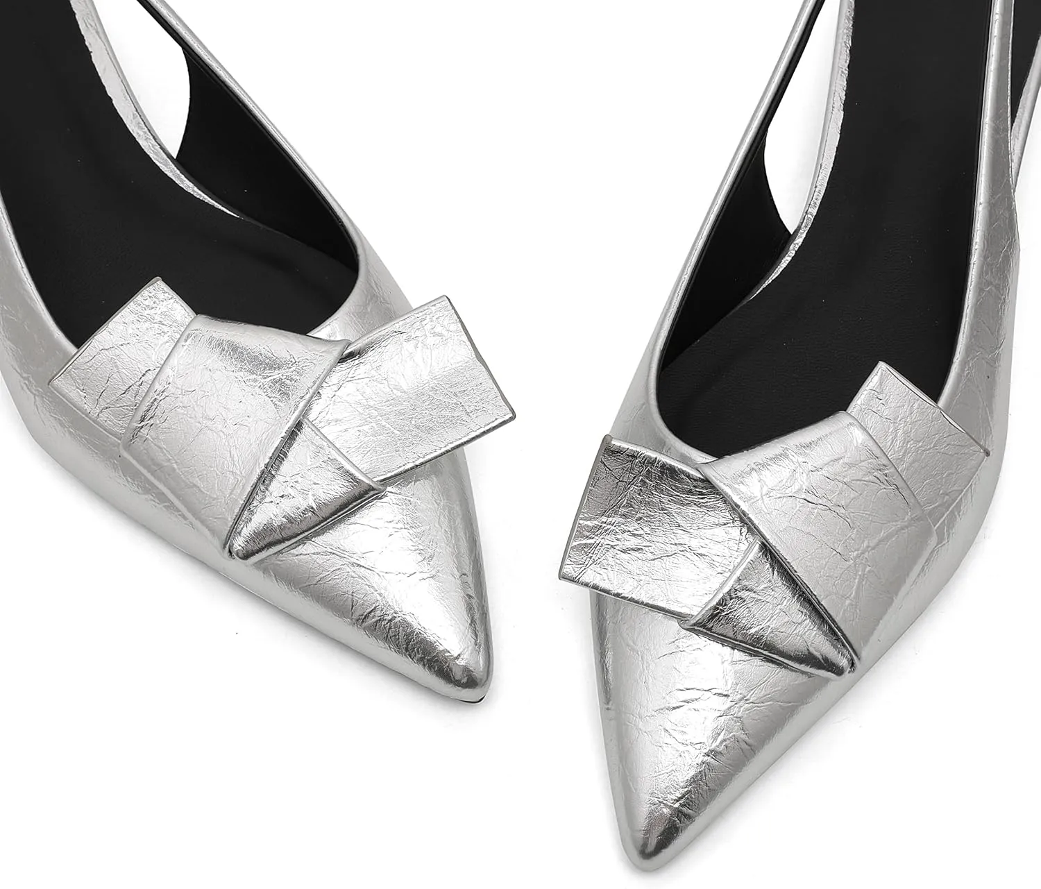 AOSPHIRAYLIAN Kitten Heels for Women Sandals Black Heels Women's Pumps Low Heel Dress Shoes for Women Wedding Slingback Heels Pointed Toe Heels