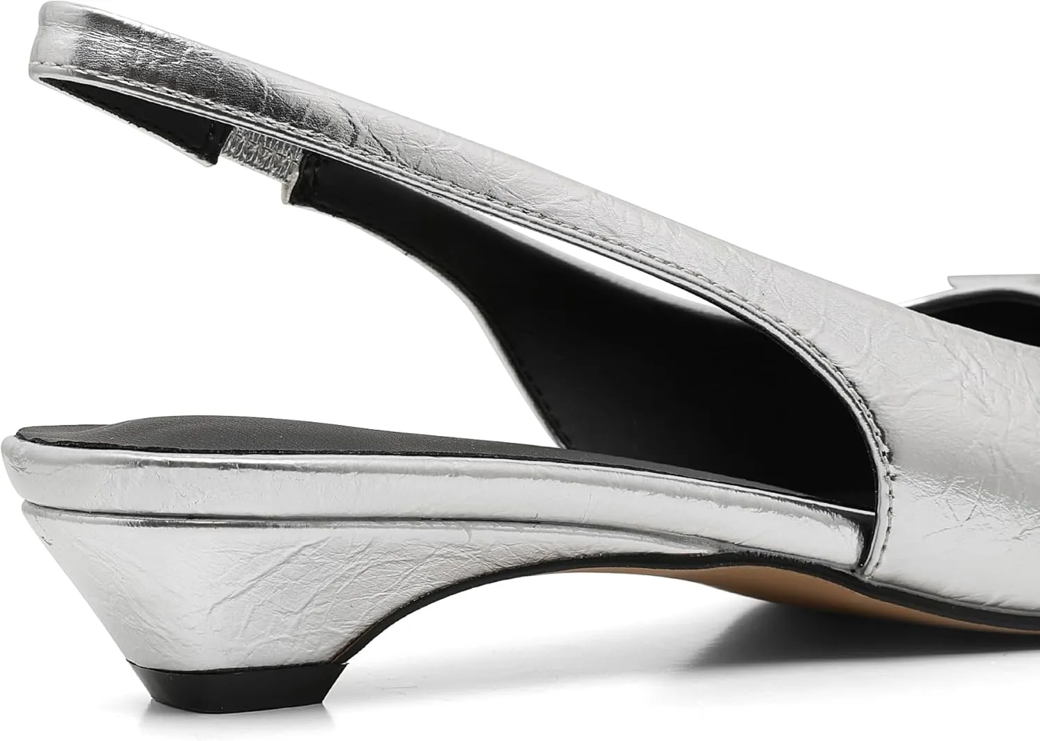 AOSPHIRAYLIAN Kitten Heels for Women Sandals Black Heels Women's Pumps Low Heel Dress Shoes for Women Wedding Slingback Heels Pointed Toe Heels