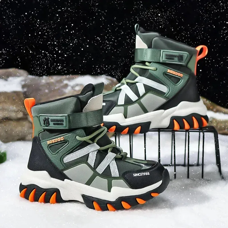 Boys Stylish Winter Long Warm Snow Boots