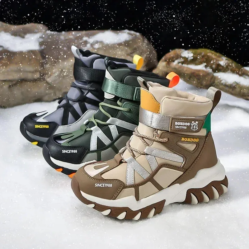 Boys Stylish Winter Long Warm Snow Boots