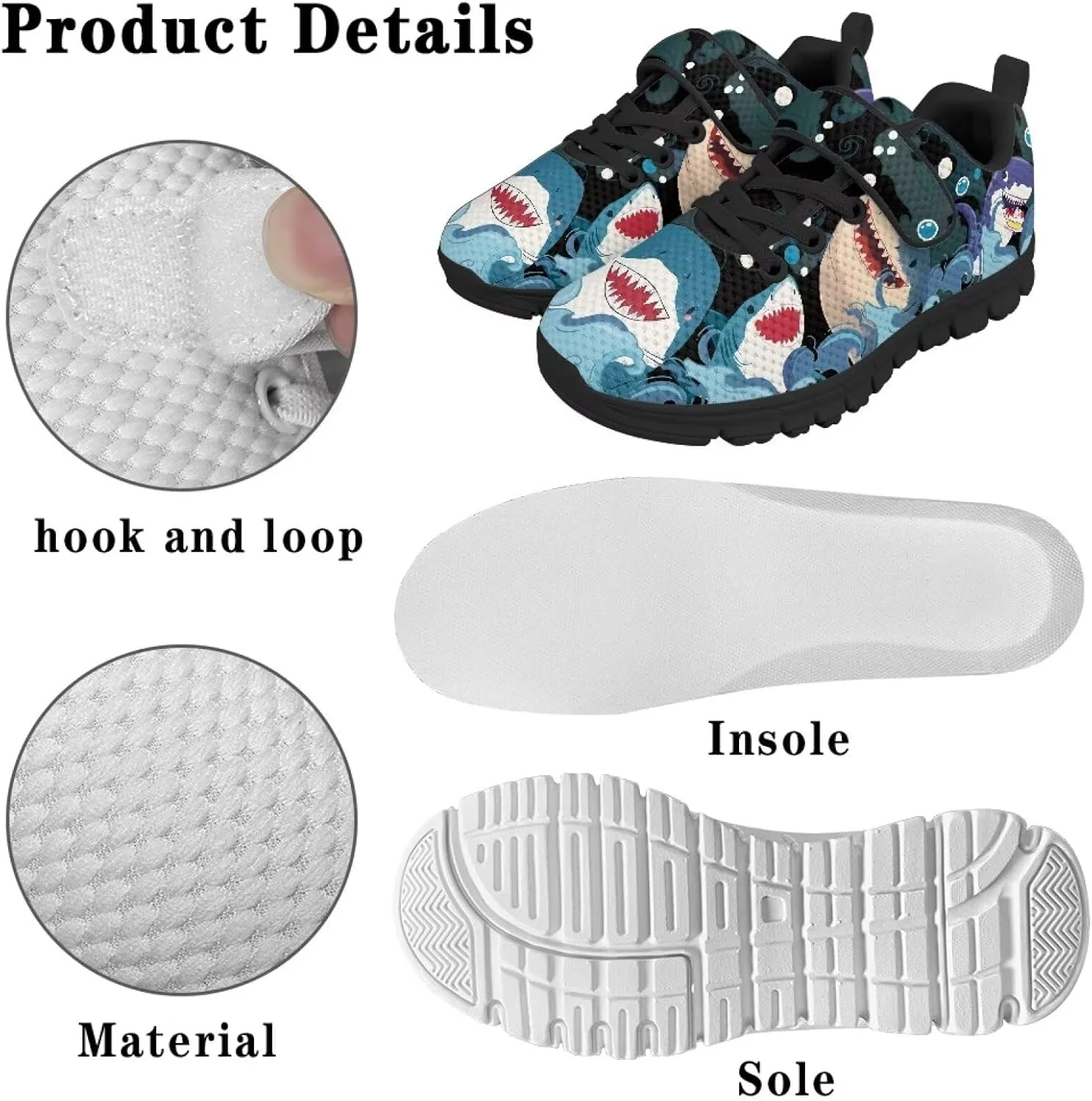 Boys Tennis Shoes Breathable Kids Sneakers for Running Walking