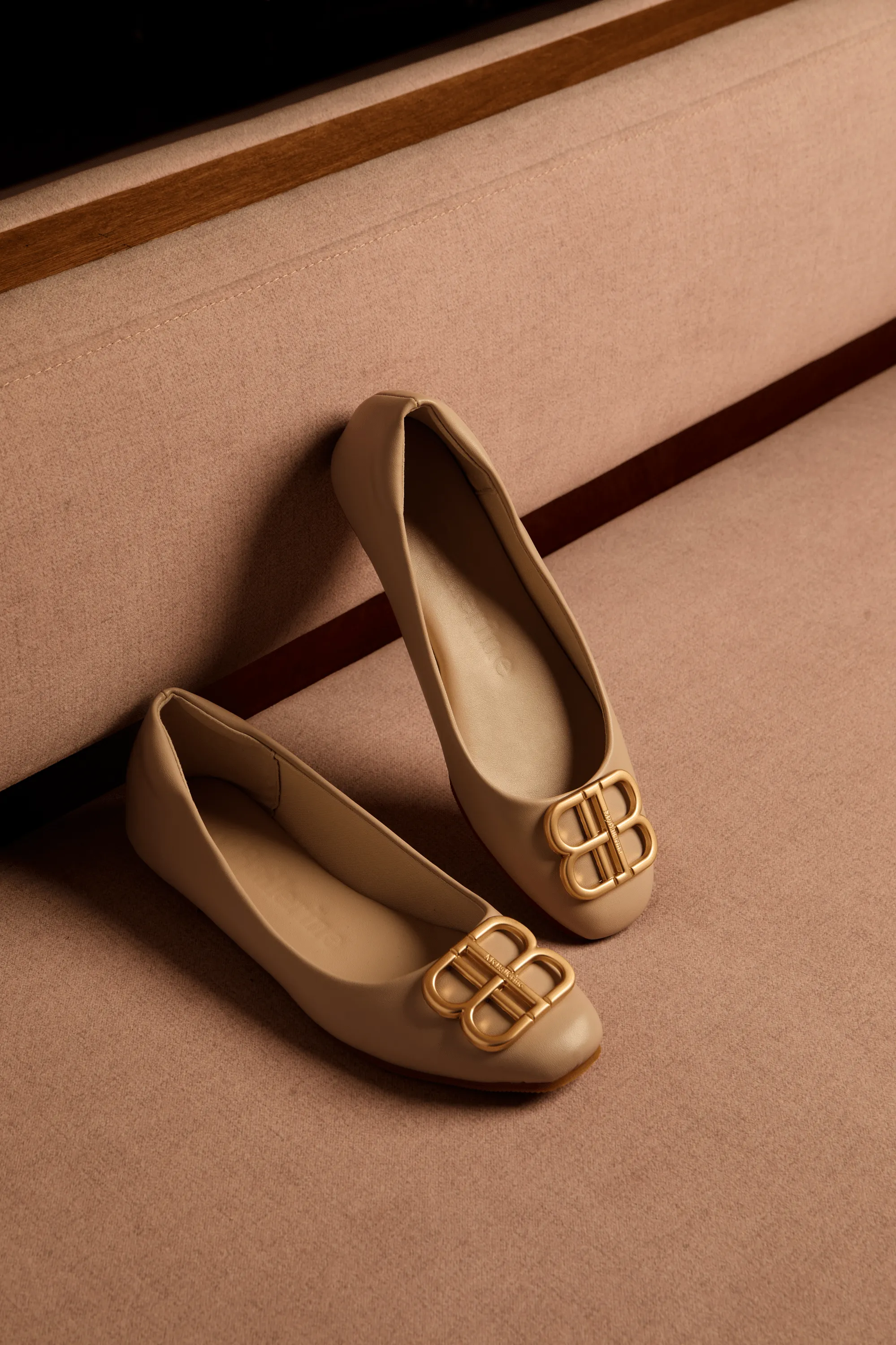 Brenda Comfy Ballerina In Taupe
