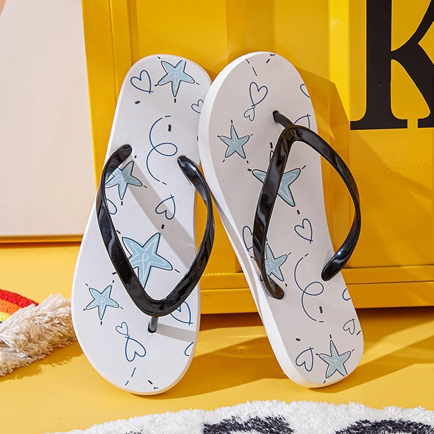 Comfort Beach Sandals for Women Slippers Sandals Womens Flip Flops Flat Sandals Lightweight Walking Thong