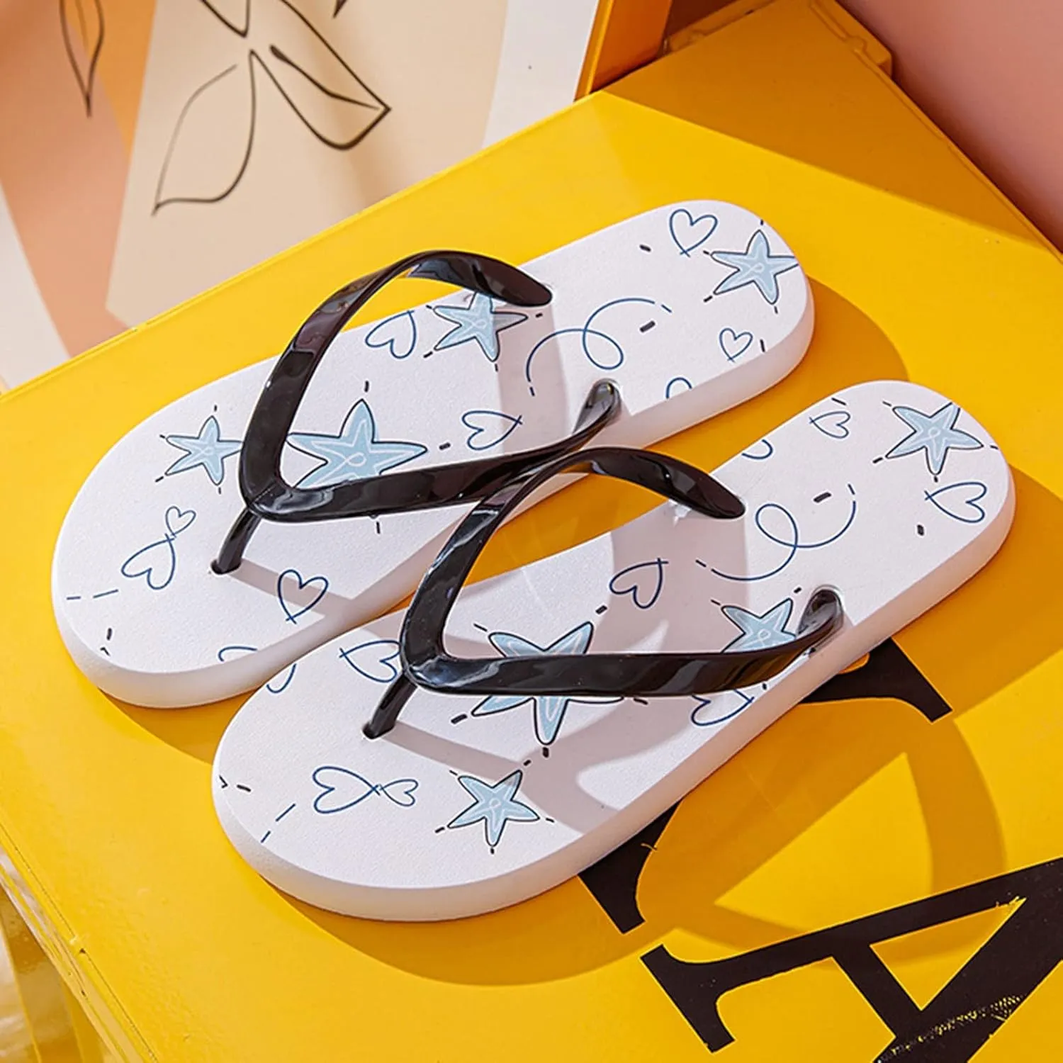 Comfort Beach Sandals for Women Slippers Sandals Womens Flip Flops Flat Sandals Lightweight Walking Thong