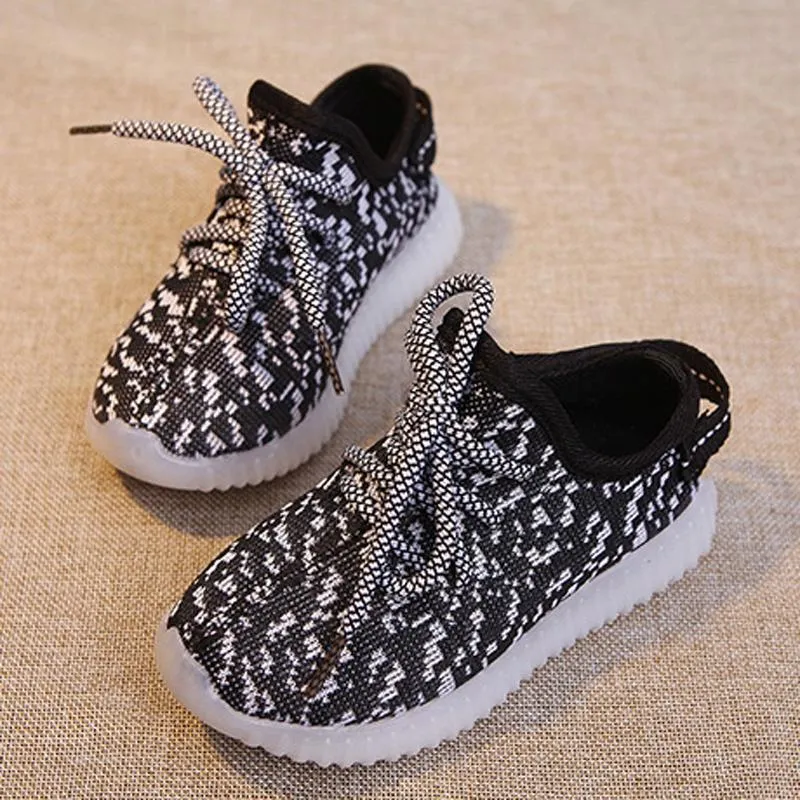 Comfy Lace-up LED Sneaker for Kids