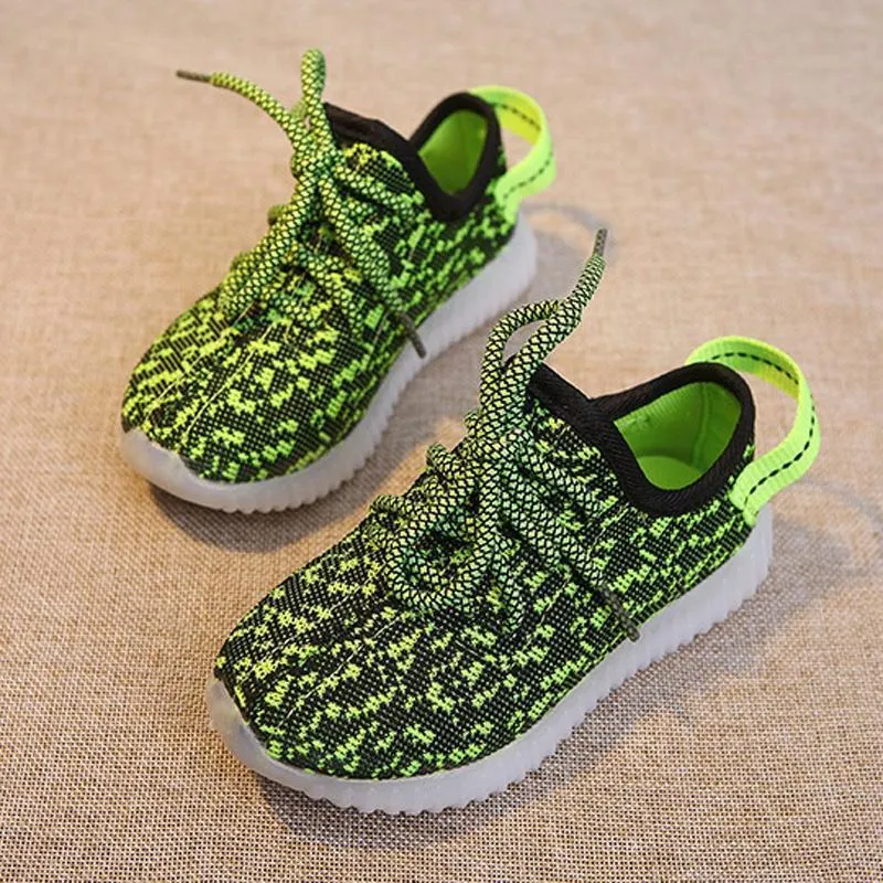 Comfy Lace-up LED Sneaker for Kids