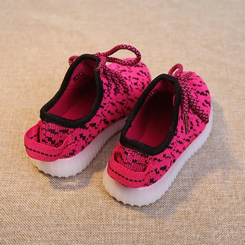Comfy Lace-up LED Sneaker for Kids