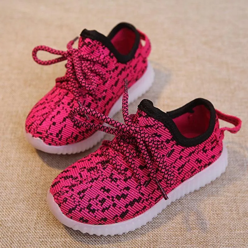 Comfy Lace-up LED Sneaker for Kids