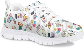 Cumagical Kids Shoes Breathable Sneakers for Boys Girls Night Running Safety