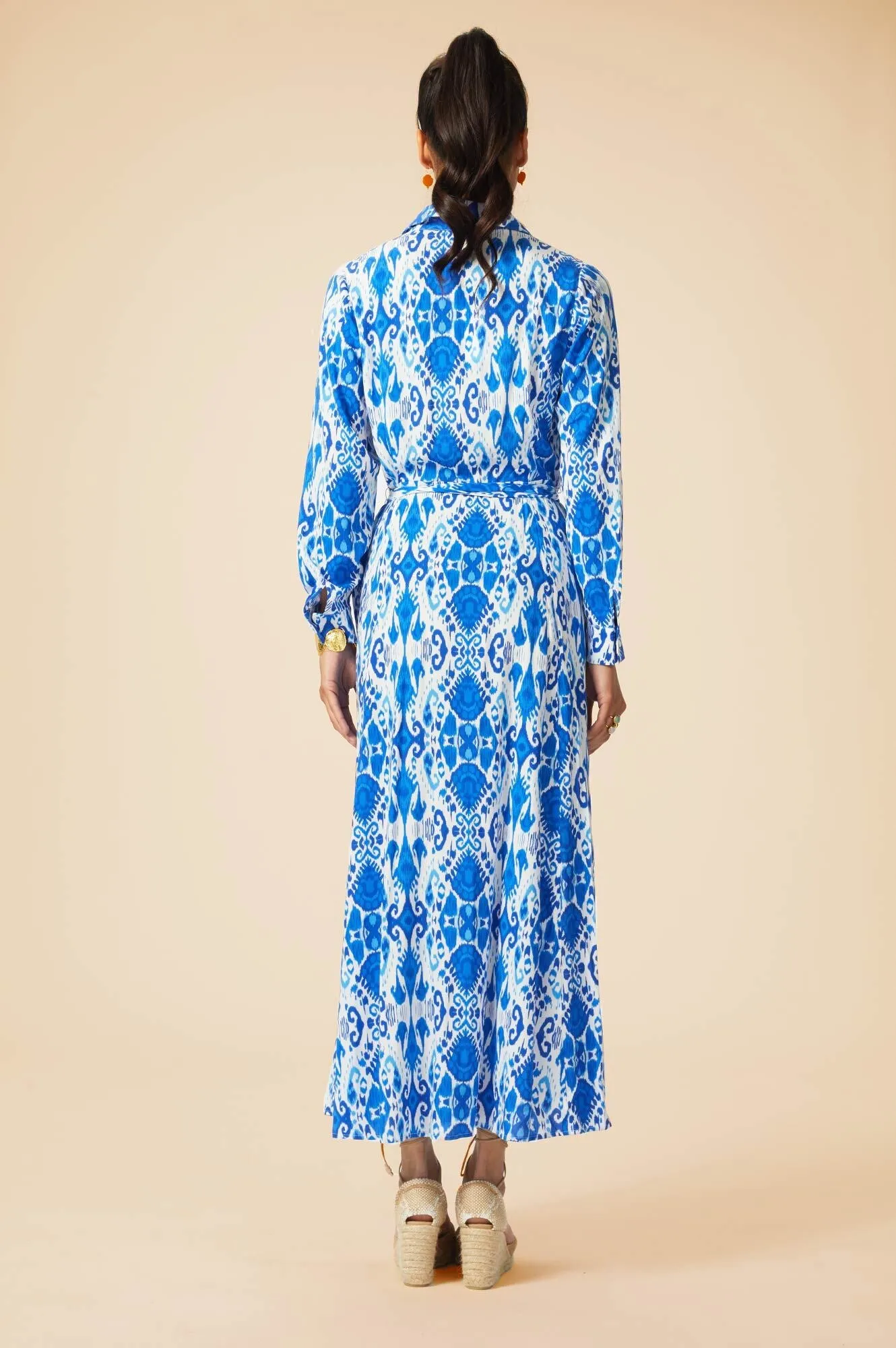 Eliza EcoVero™ Shirt Dress | Blue/White