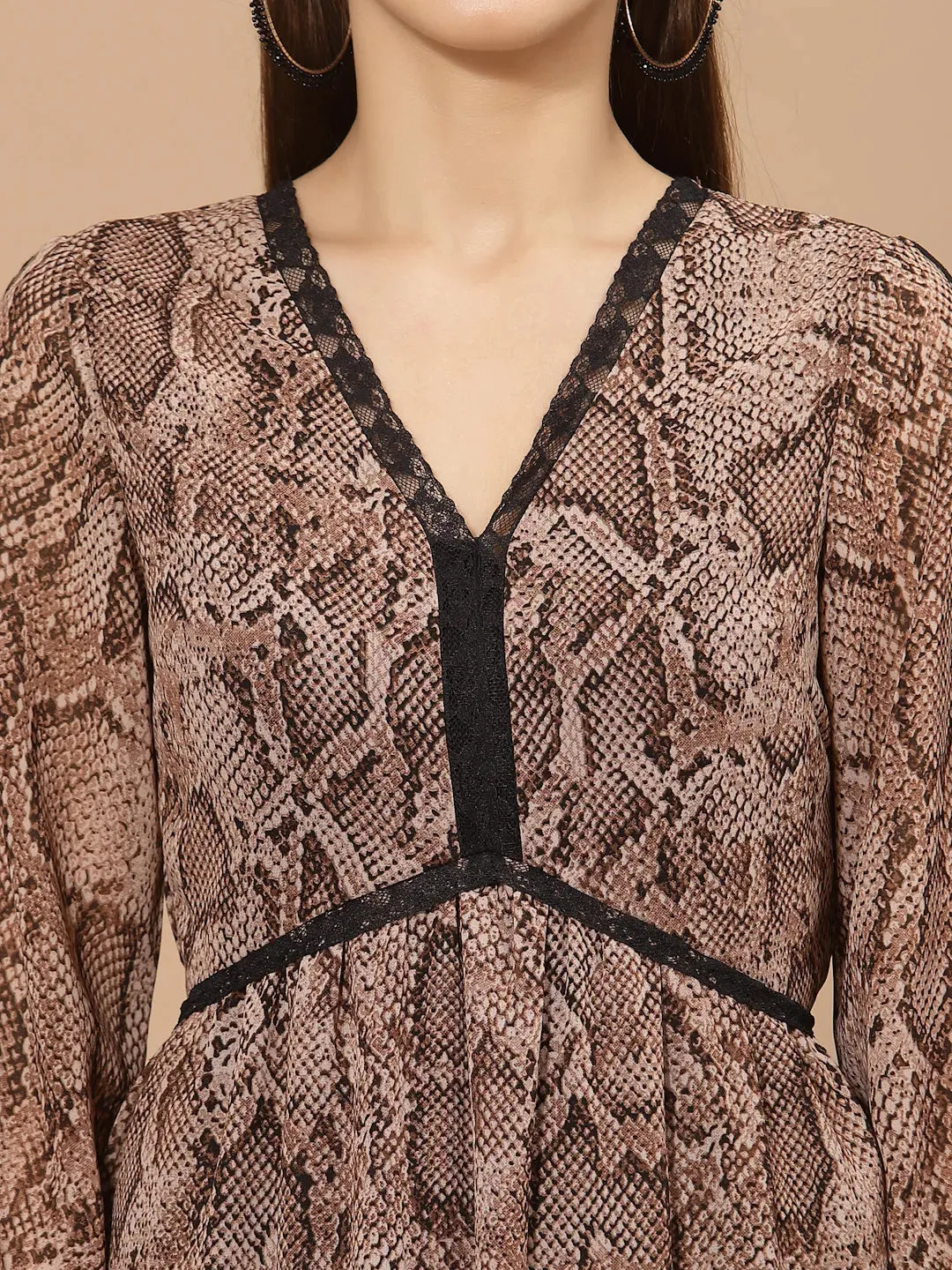 Flawless Trendy Women Animal Printed Dress | SARAH