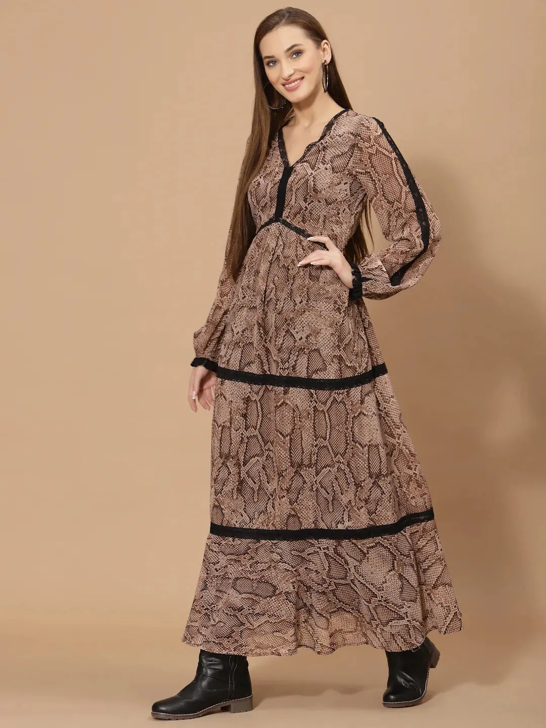 Flawless Trendy Women Animal Printed Dress | SARAH