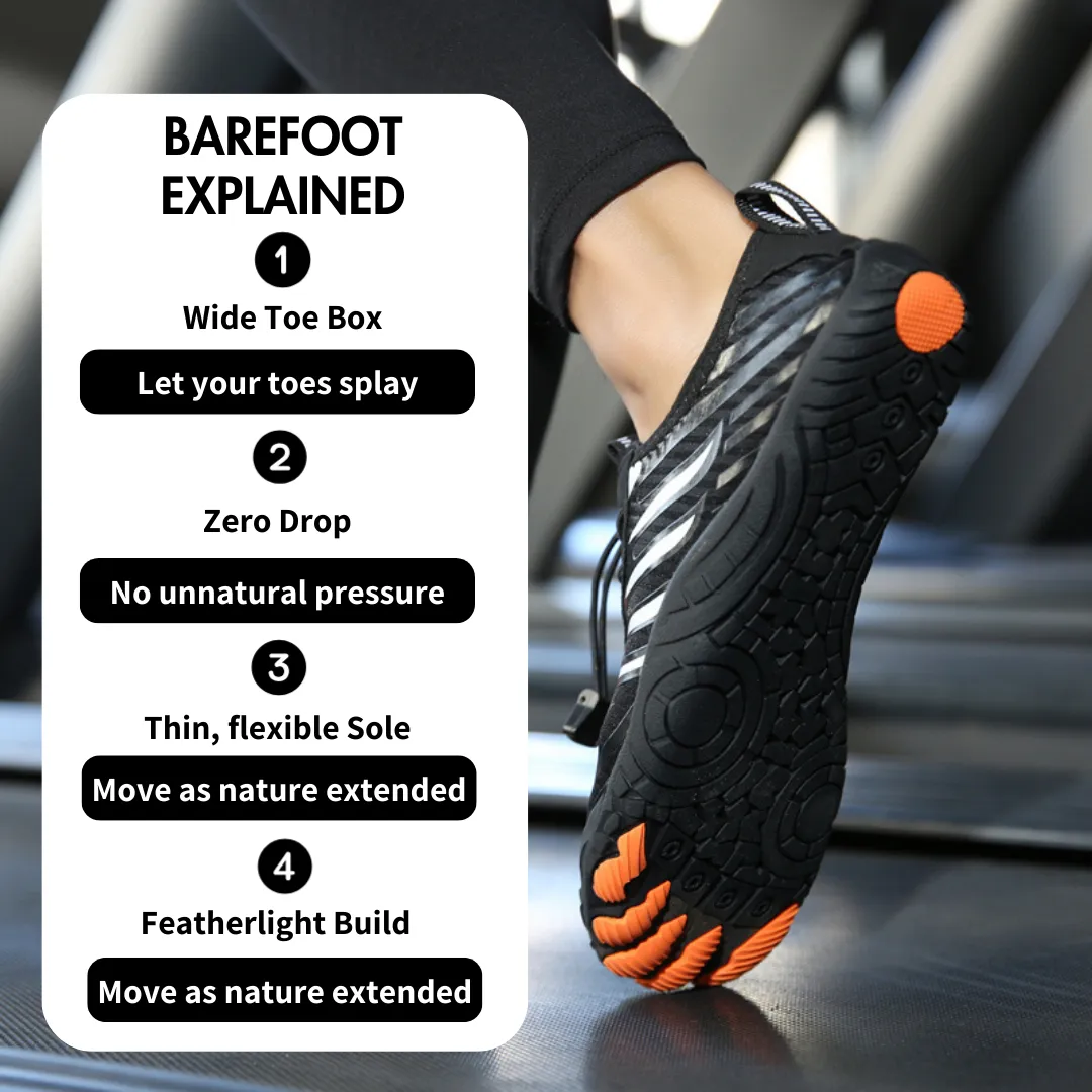 GRW Ortho Barefoot Men Shoes | Non-slip Breathable Everyday Outdoor Shoes