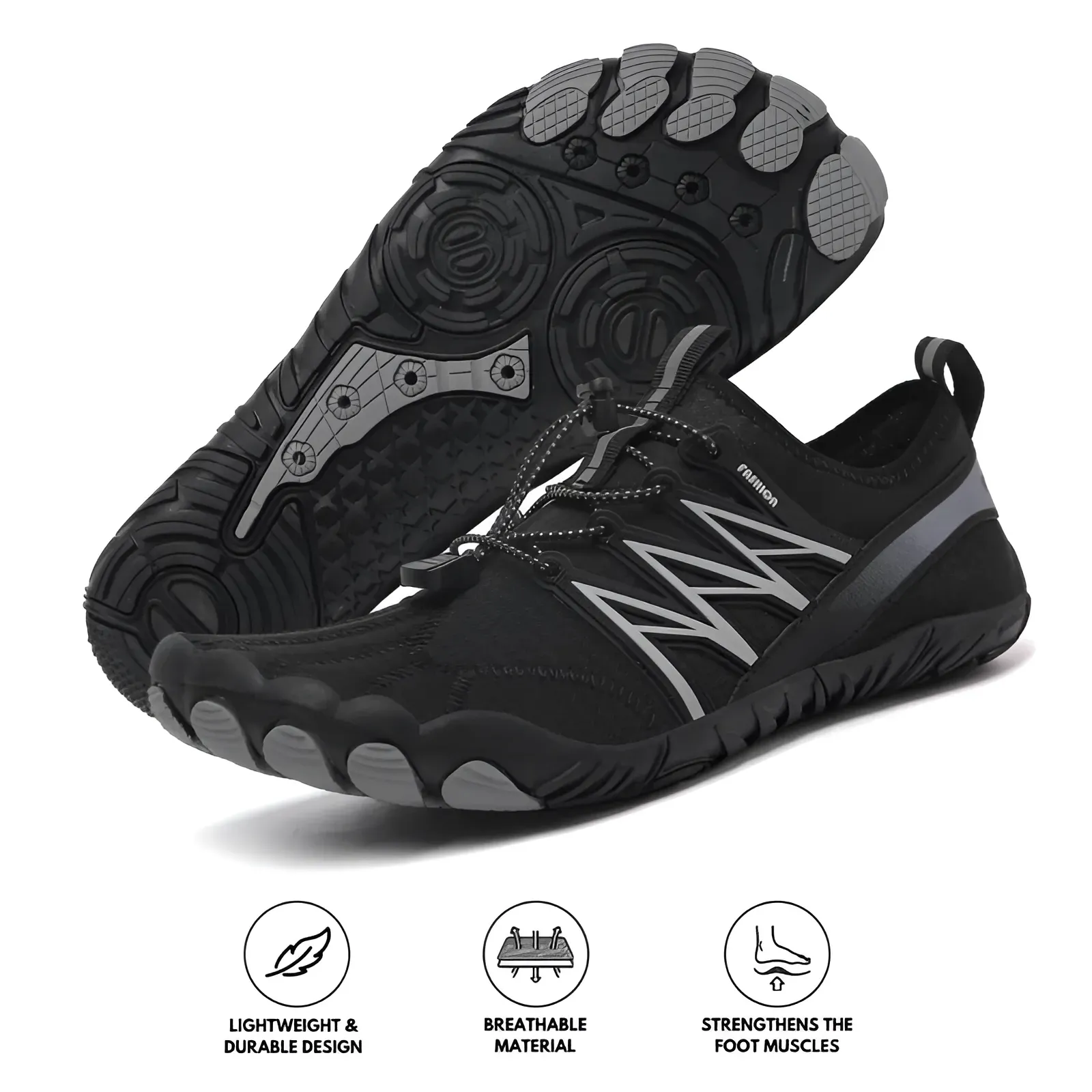 GRW Ortho Barefoot Men Shoes | Non-slip Breathable Everyday Outdoor Shoes