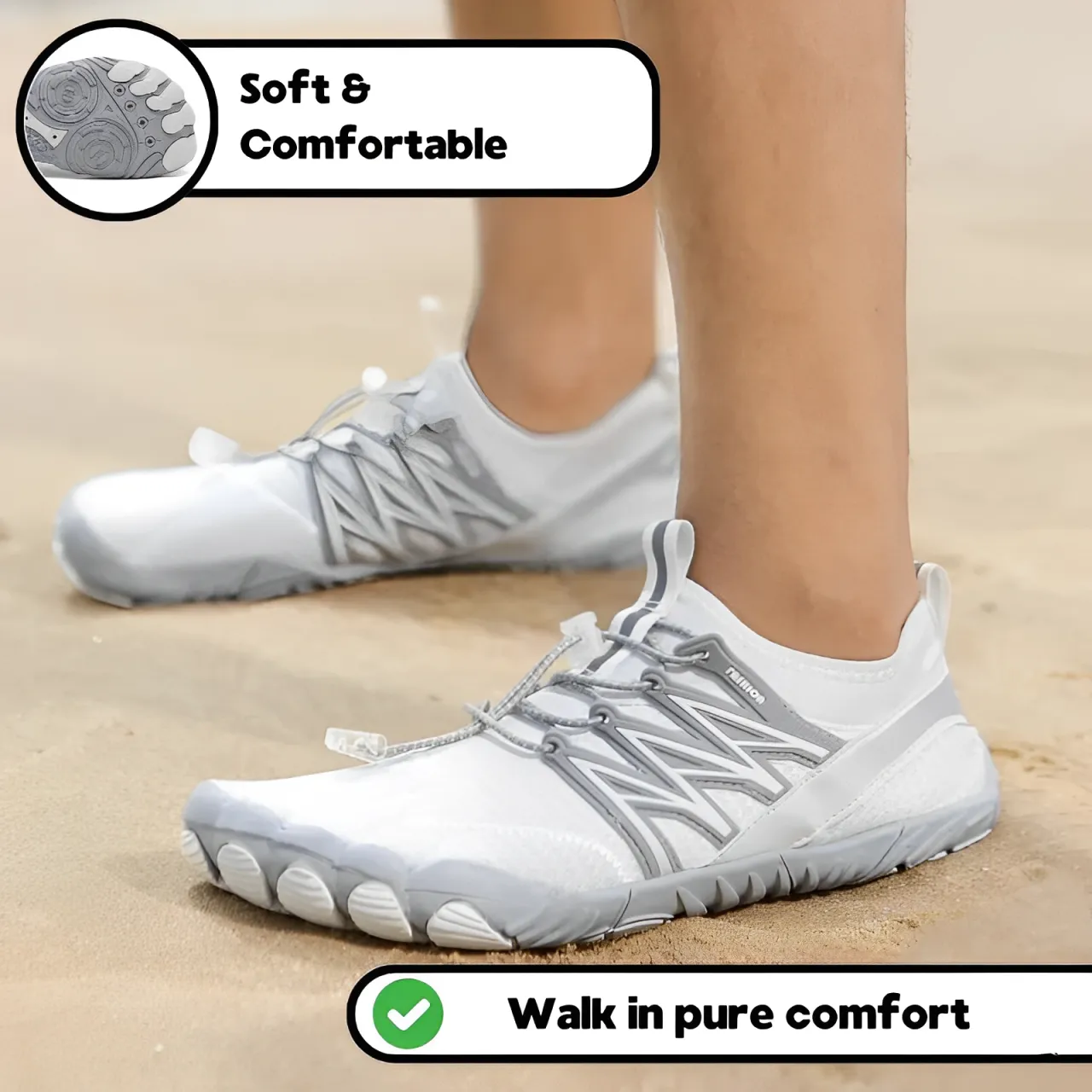 GRW Ortho Barefoot Men Shoes | Non-slip Breathable Everyday Outdoor Shoes