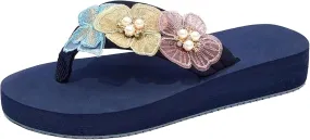 Ladies Shoes Fashion Thick Sole Flip Flops Casual Outdoor Beach Flip Flops Sandals Support Women Sock for