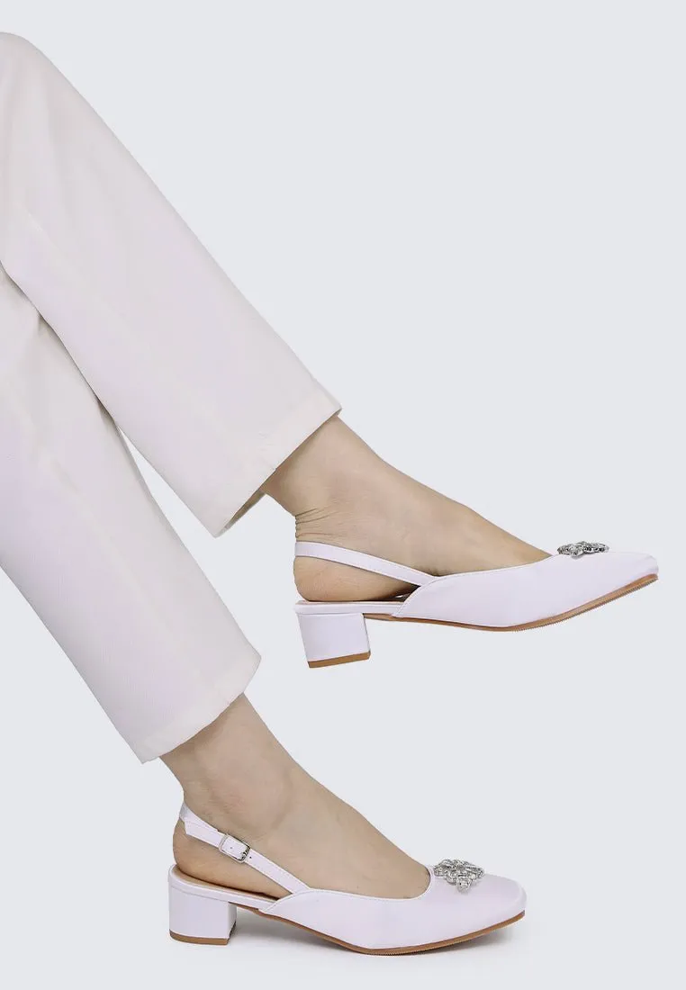 Maeve Comfy Heels In Ivory