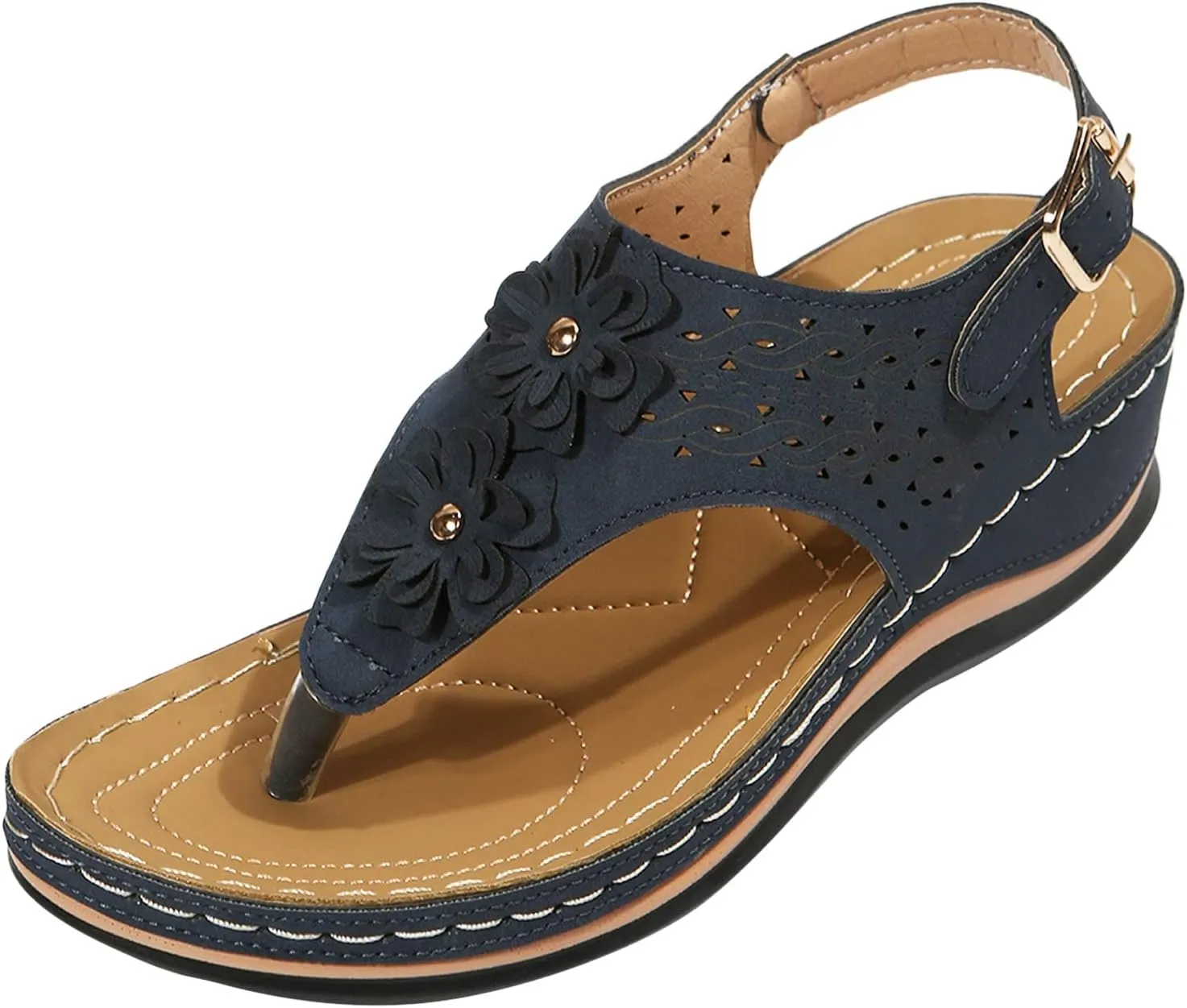 Mens Flip Flops Orthopedic Sandals for Women Adjustable Orthotic Thong Sandals with Arch Support Platform Flip Flops