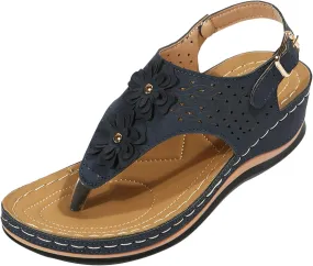 Mens Flip Flops Orthopedic Sandals for Women Adjustable Orthotic Thong Sandals with Arch Support Platform Flip Flops
