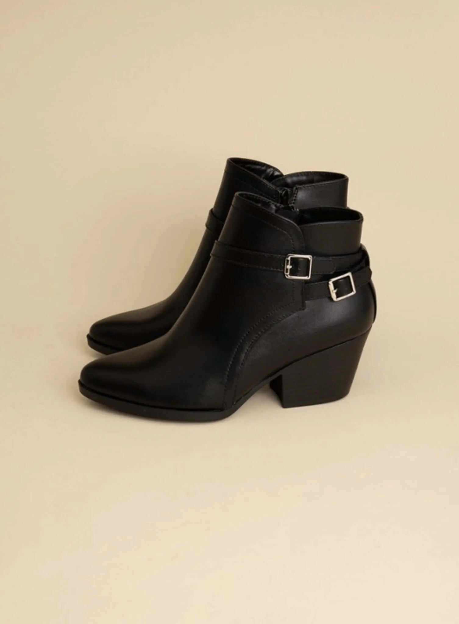 Nadine Ankle Buckle Boots