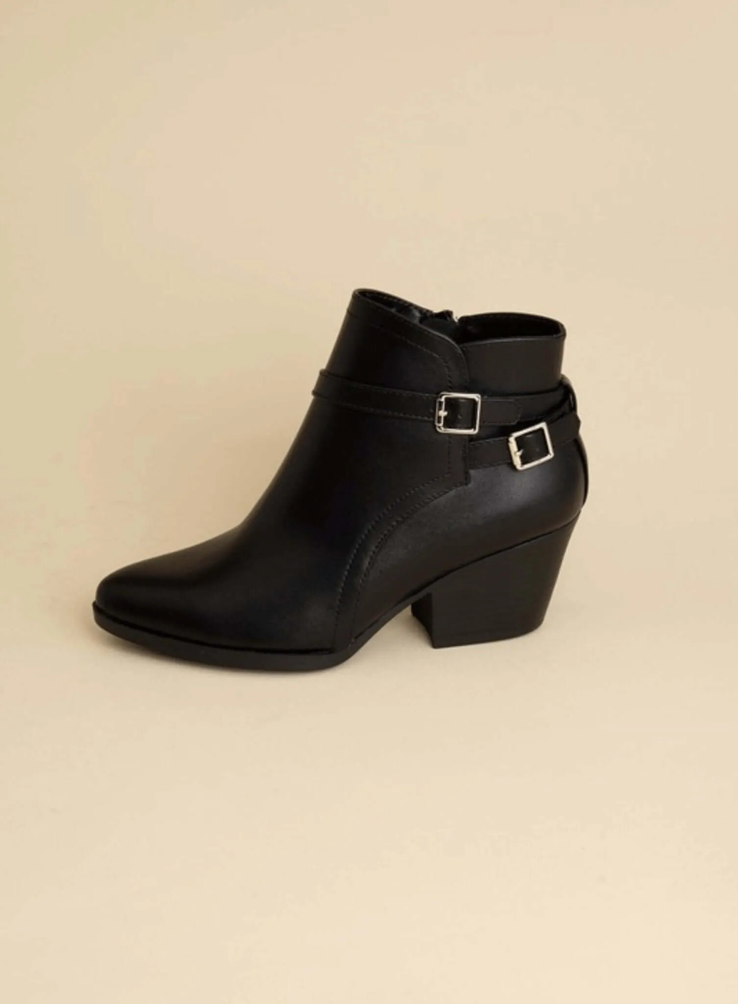 Nadine Ankle Buckle Boots