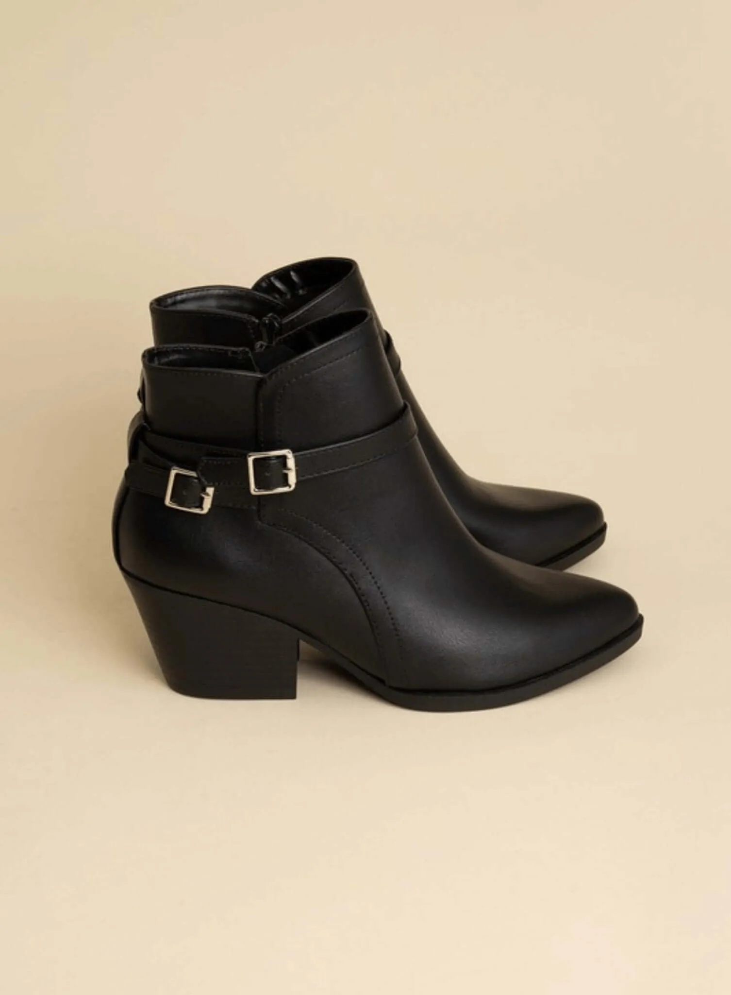 Nadine Ankle Buckle Boots