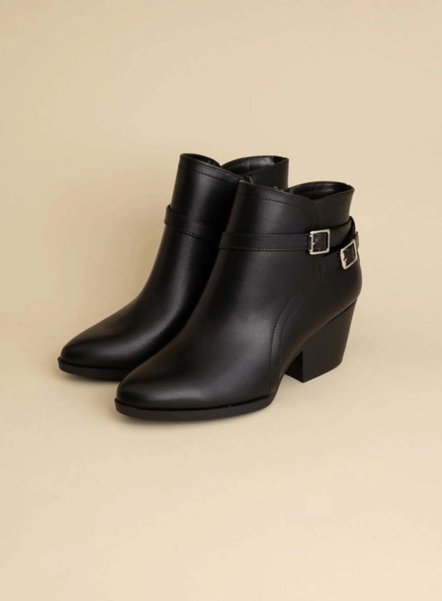 Nadine Ankle Buckle Boots