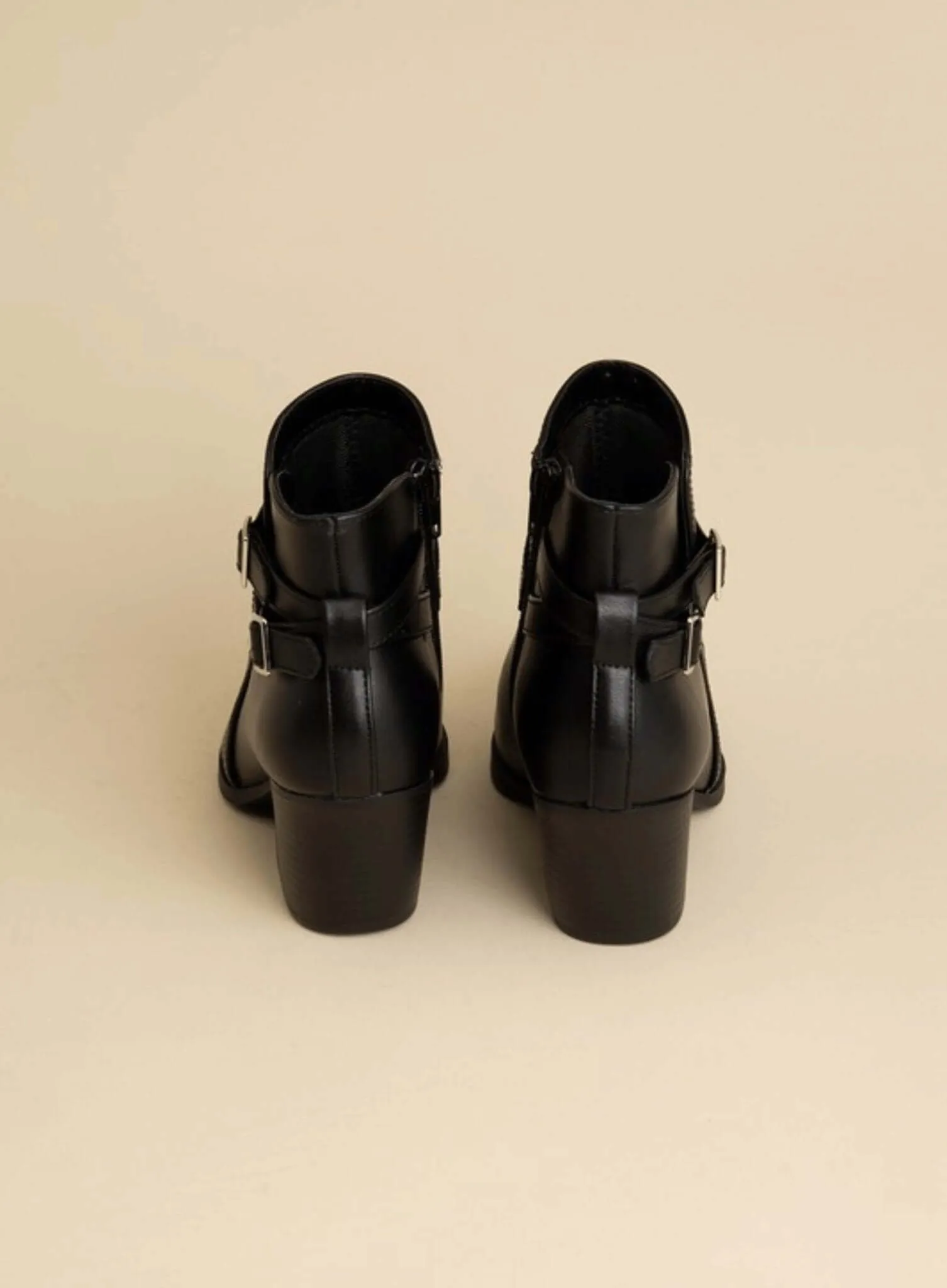 Nadine Ankle Buckle Boots