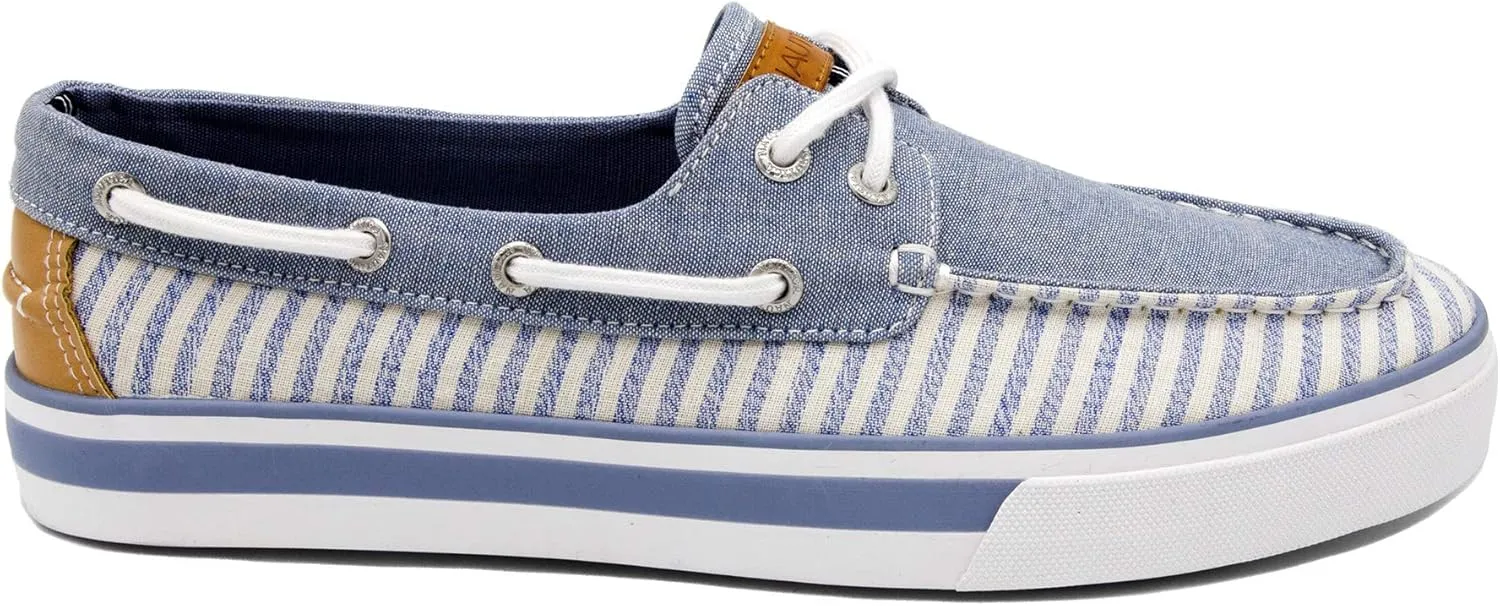 Nautica Men's Casual Boat Shoes, Moc-Toe Loafers with Cushioned Insole, Deck Fashion Sneaker