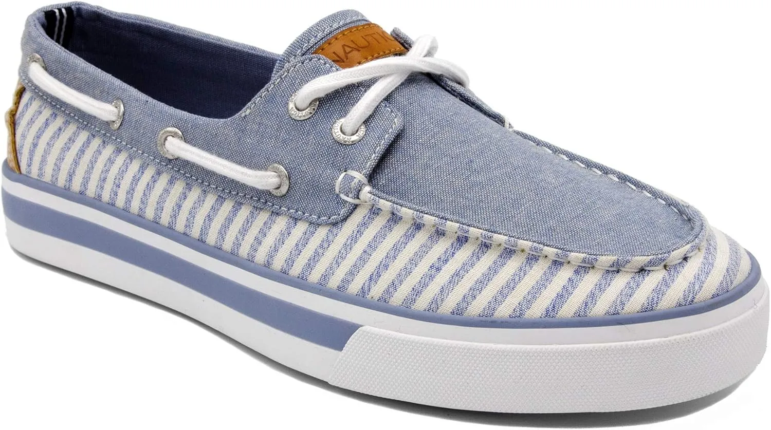 Nautica Men's Casual Boat Shoes, Moc-Toe Loafers with Cushioned Insole, Deck Fashion Sneaker