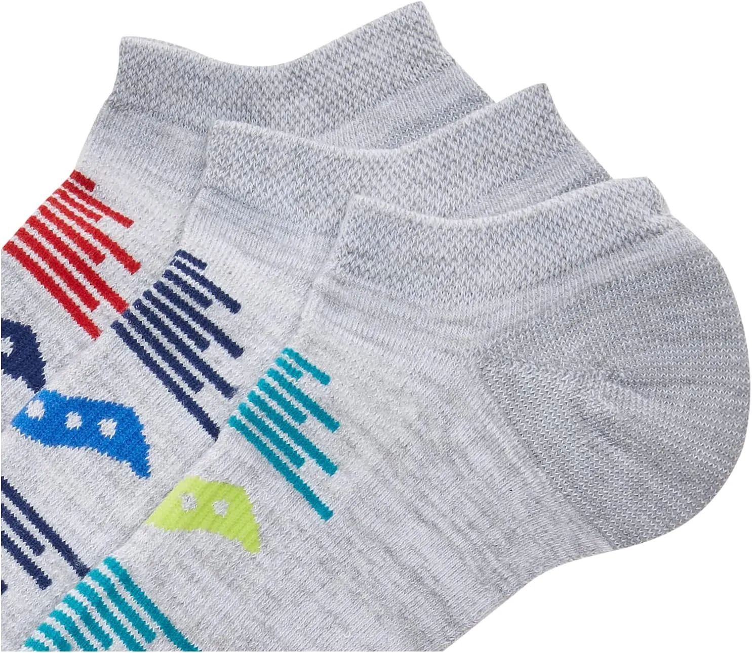 Saucony Men's Multi-pack Firework Ventilating Performance Comfort No-show Socks