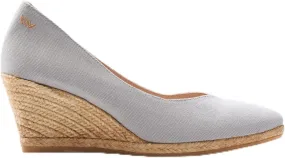 VISCATA Roses Espadrille Canvas Wedges Spain Handmade 2 ½” Heel Woman Wedge Pumps with Organic Cotton Canvas and 100% Natural Jute Midsole for All Occasions: Casual, Work, Party