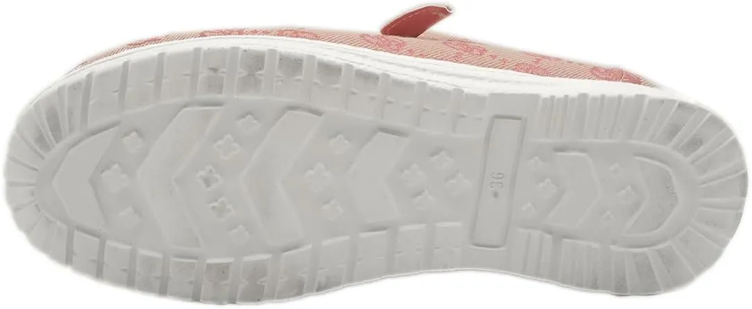 Women's Comfortable Easy Slip On Loafers Shoes Flower Print Lightweight Deck Boat Shoes Elastic Laces Outdoor Flat Walking Shoes Breathable Canvas Sneaker Driving Shoes US Size 6-7-8-9-10.5-11