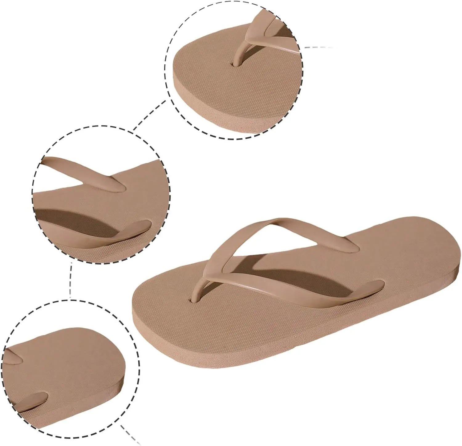 Womens Flip Flops Beach Comfortable Thong Sandal Slip On Lightweight Indoor Outdoor Walking Slippers