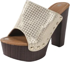 Women's High Heel Slippers Open Toe Sandals Casual Wear Vacation Summer Spring Comfortable Slippers Women for Home