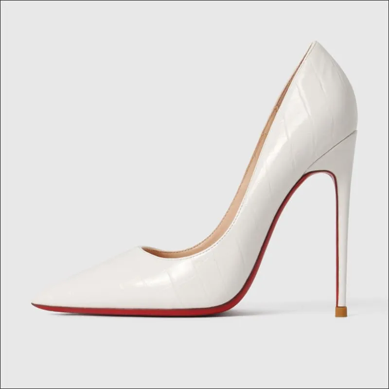 Women's Red Sole Patent Leather High Heel Shoes for Elevated Style