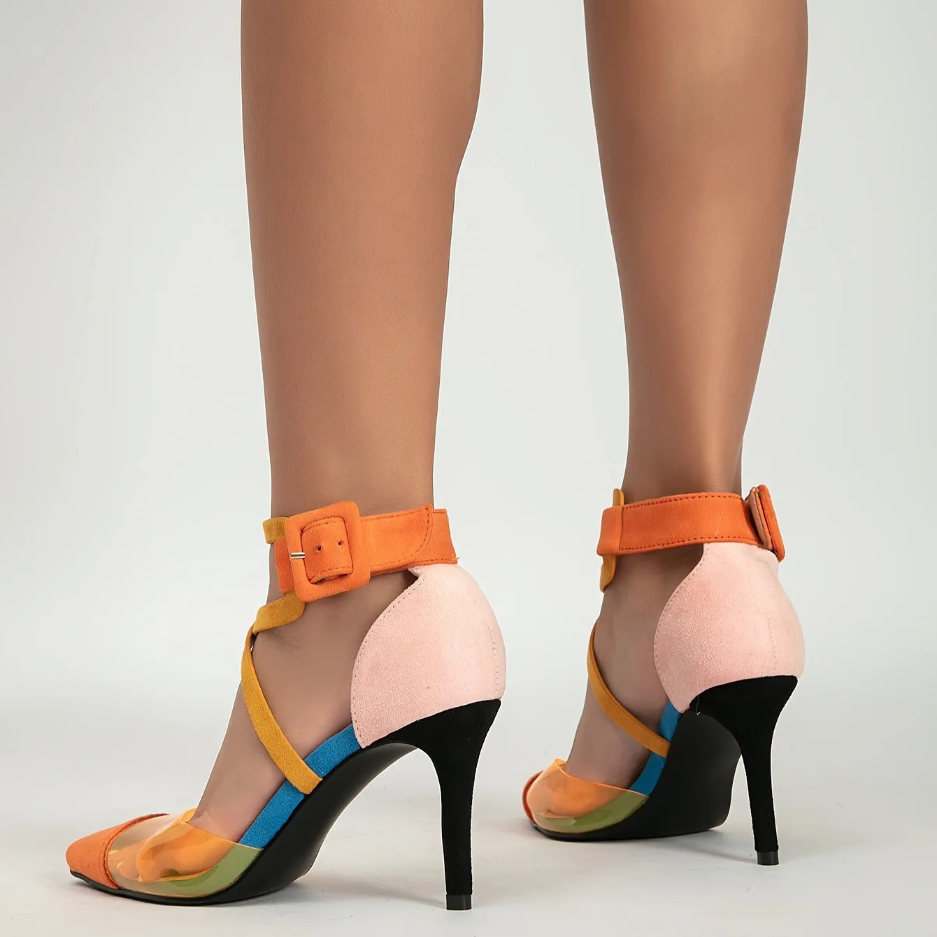 Women's Trendy Colorblock Stiletto Heels