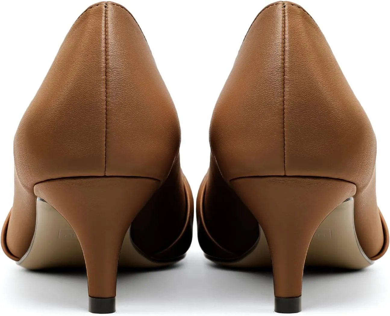 Zamikoo Women's Low Kitten Heel Pumps Slip On Pointed Toe Shoes with Bow-Knot Dress Shoes for Women 2Inches Low Heel